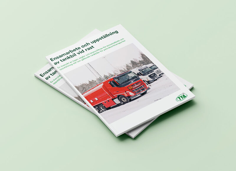 Ensamarbete och uppställning av tankbil vid rast